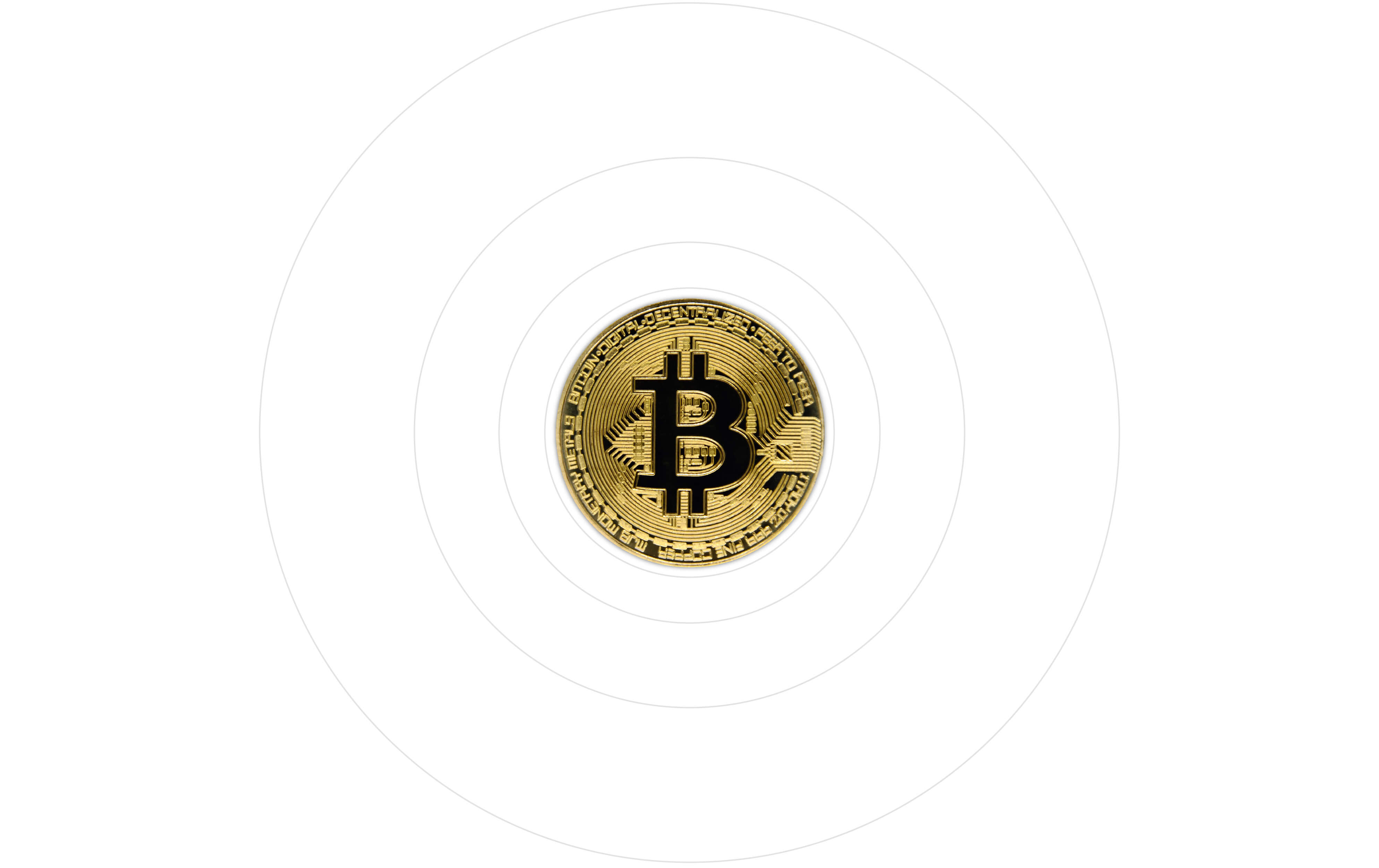 Picture shows a bitcoin