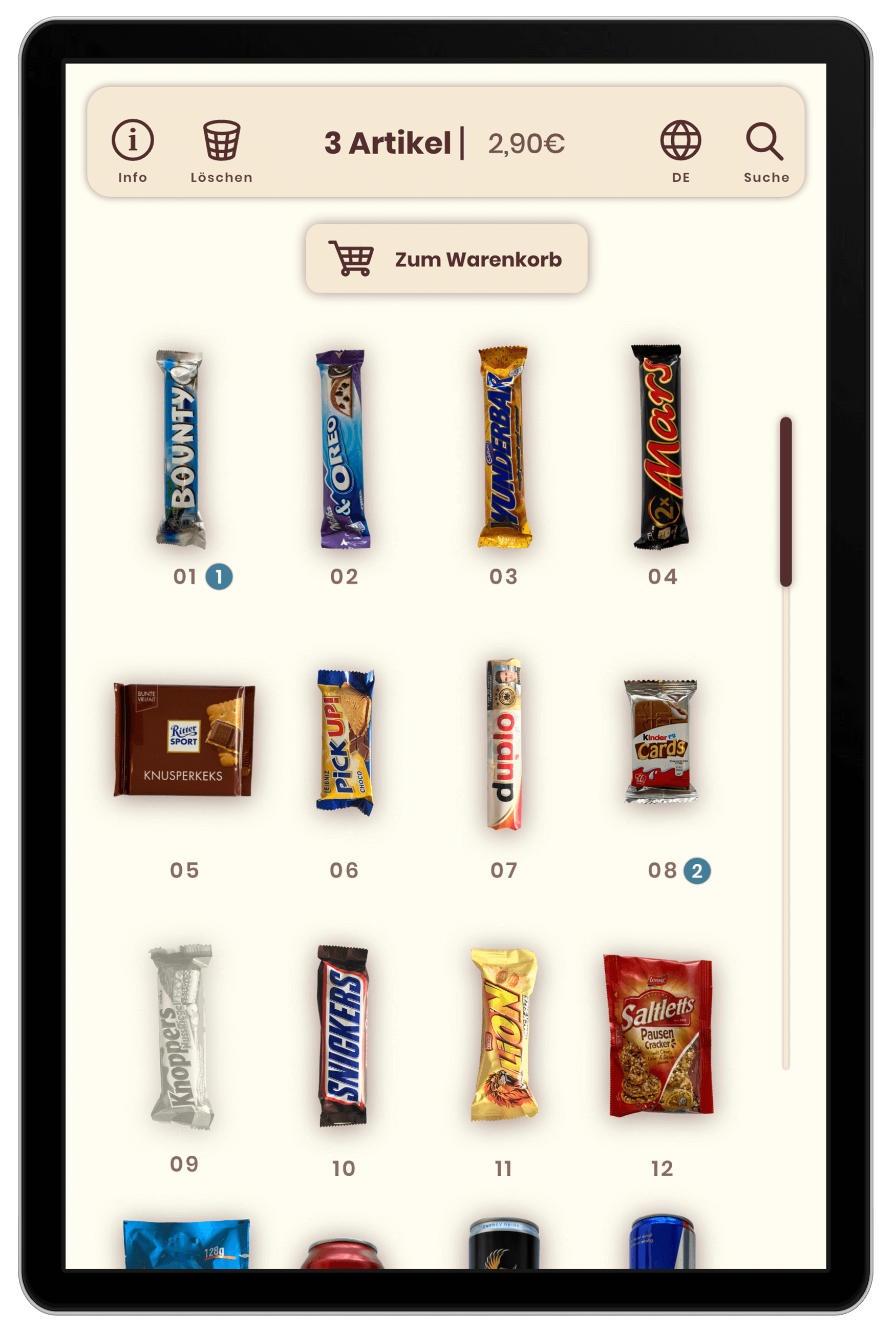 Citosnack display